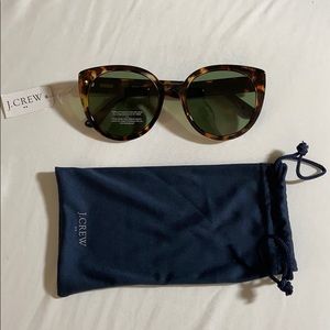 J. Crew oversized round sunglasses in tortoise